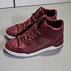 Hugo Boss maroon leather 40 shoes